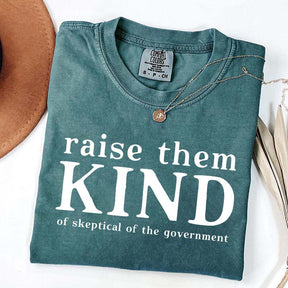 Raise Them Kind Homestead Mom Funny T-Shirt