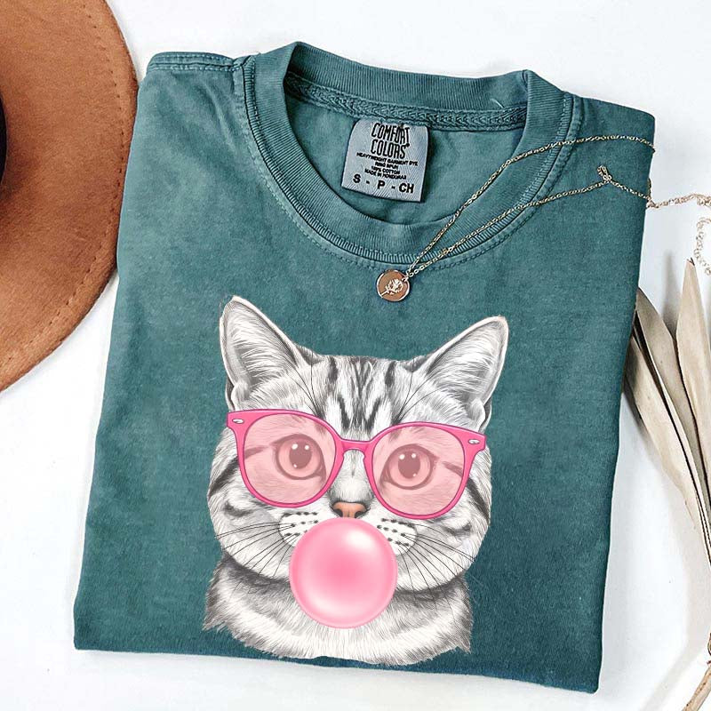 Bubble Gum Kitten Vintage Style T-Shirt