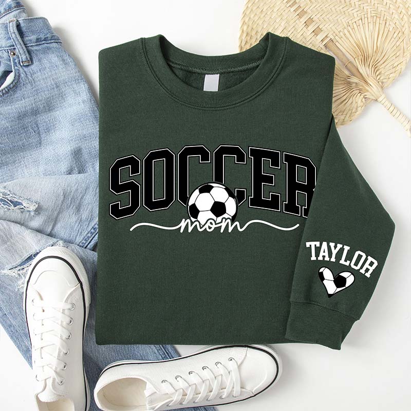Personalize Soccer Mama Fall Sweatshirt