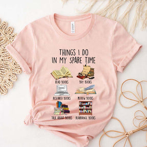 Things I Do In My Spare Time Book Cute T-Shirt