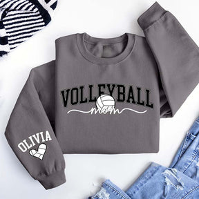 Personalize Volleyball Name On Sleeve Sweatshirt