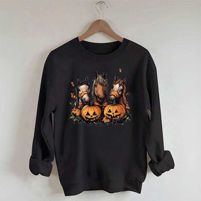 Halloween Horse Pumpkin Sweatshirt