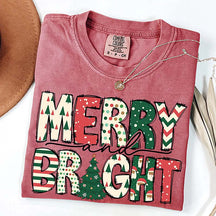 Family Merry & Bright Christmas T-Shirt
