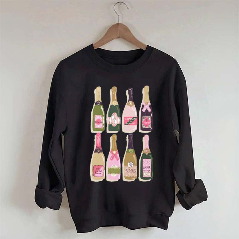 Champagne Bottles Lovers Sweatshirt