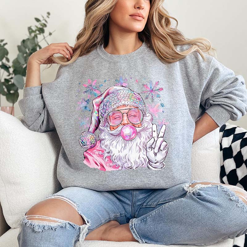 Retro Santa Bubblegum Sweatshirt