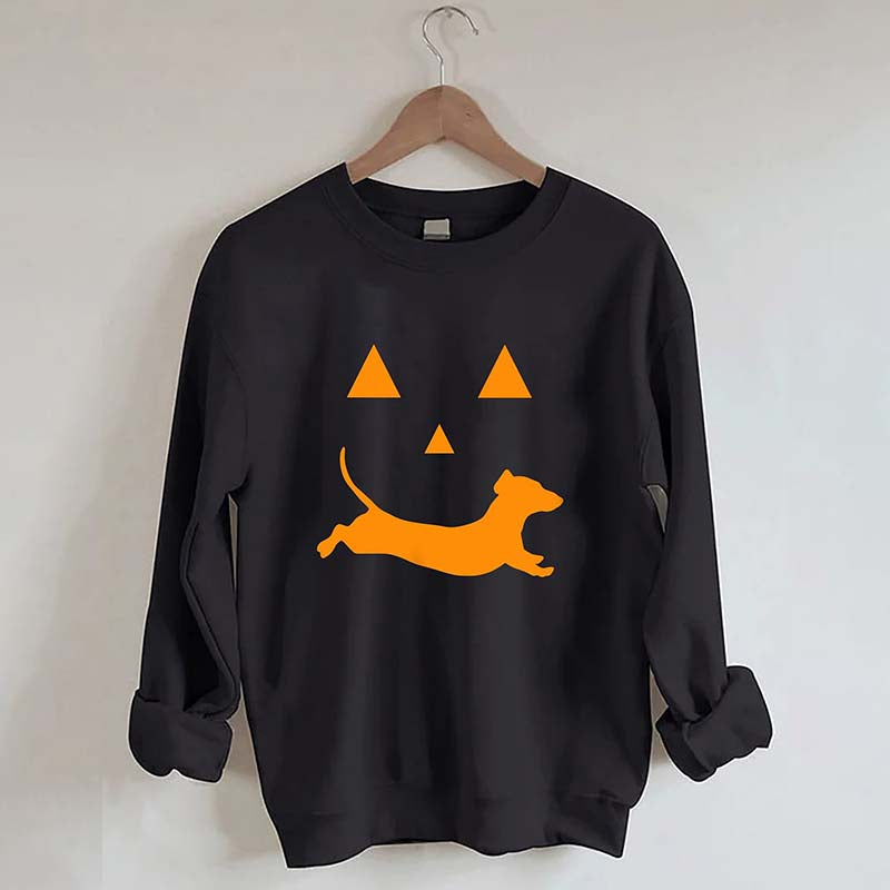 Dachshund And Halloween Sweatshirt