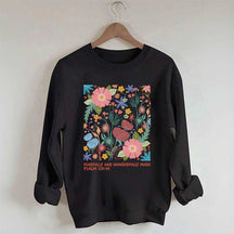 Fearfully And Wonderfully Made Abstract Flower Sweatshirt