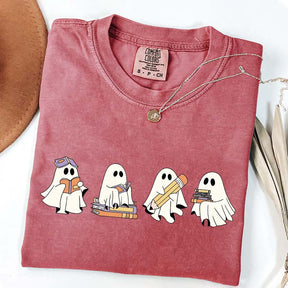 Cute Halloween Ghost Book T-Shirt