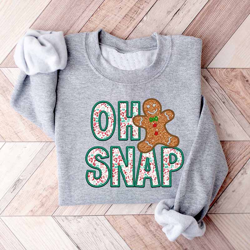 Christmas Oh Snap Gingerbread Sweatshirt