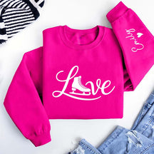 Custom Ice Skating Name Sweatshirt