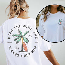 Beachy Backprint Bible Verse T-Shirt