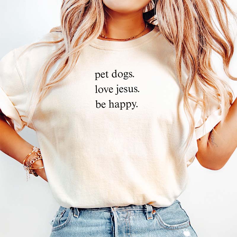 Pet Dogs Love Jesus  Faith T-Shirt