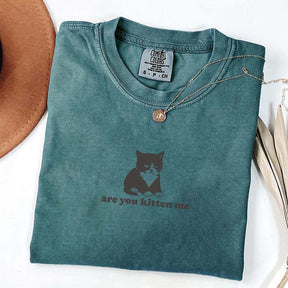Are You Kitten Me Funny Cat Meme T-Shirt