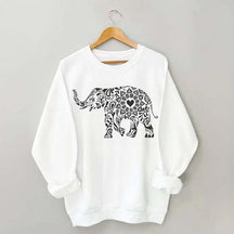 Elephant Floral Sweatshirt