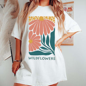 Retro Garden Cute Wildflowers T-Shirt