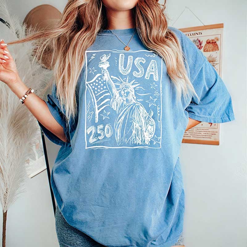 Statue of Liberty USA 250 Vintage America T-Shirt