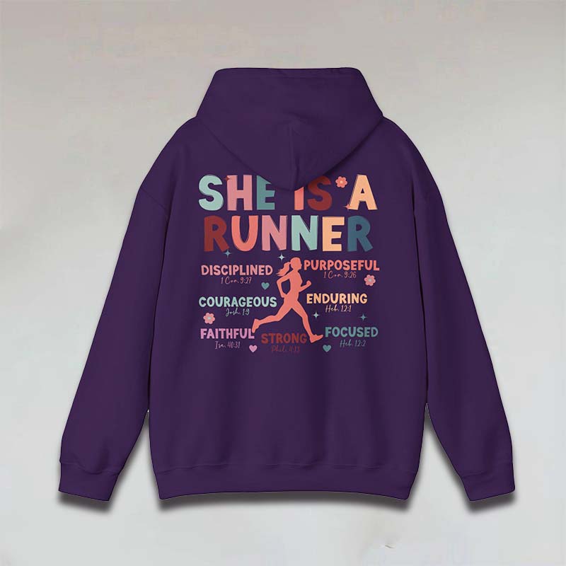Half Marathon Running Religous Hoodie