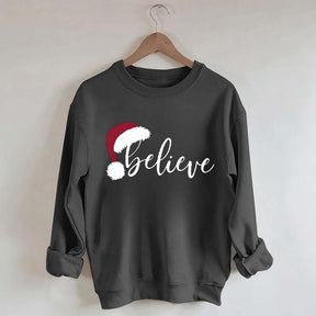 Letter Print Christmas Sweatshirt