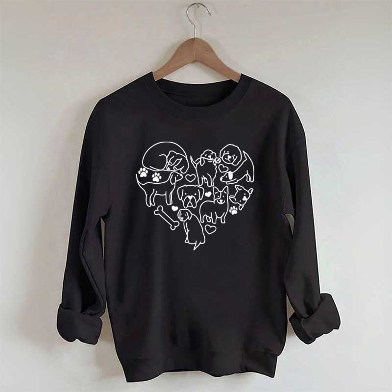 Dog Heart Lover Sweatshirt