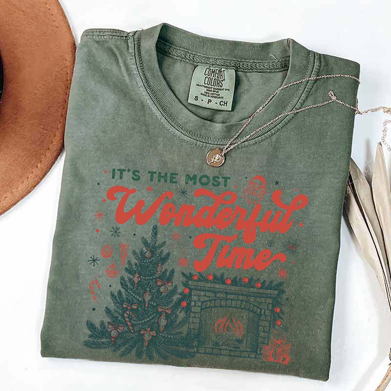 It's The Most Wonderful Time Vintage Christmas T-Shirt
