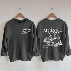 Retro Ski Lodge Warm Winter Sweatshirt