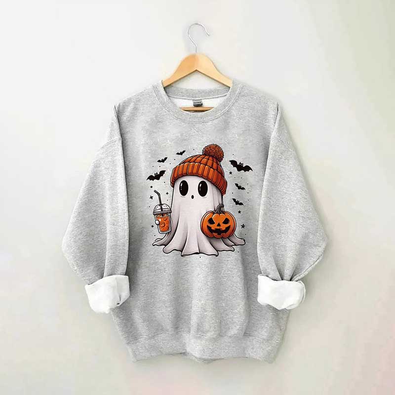 Halloween Ghost Pumpkin Sweatshirt