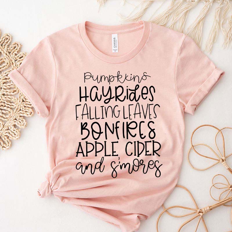 Cute Fall Graphic Quote T-Shirt