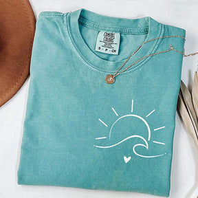 Minimalist Sun Waves T-Shirt