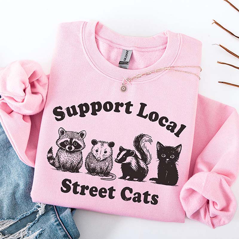Support Local Street Cats Sweatshirt