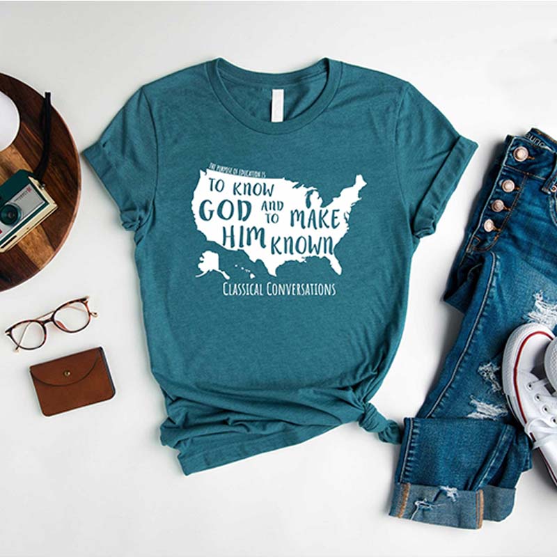 Classical Conversations To Know God and Make Him Known USA T-Shirt