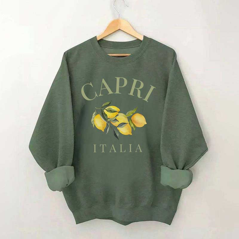 Capri Italia Lemons Amalfi Coast Sweatshirt