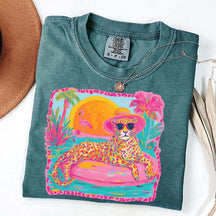 Retro Viral Summer Leopard T-Shirt
