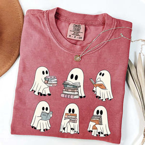 Ghost Reading Books Librarian T-Shirt