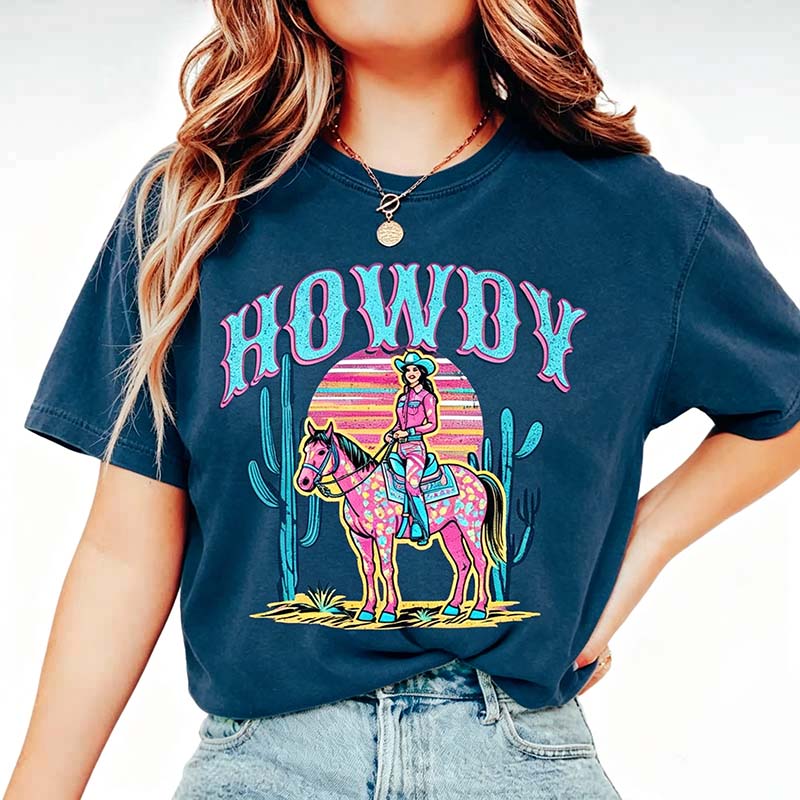 Comfort Colors Howdy Western Cowgirl T-Shirt