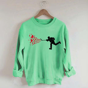 Ice Hockey Hearts Player Sweatshirt