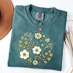 Wildflower Vintage Floral Ring T-Shirt