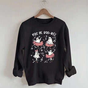 Pas De Boo-rée Halloween Ghost Sweatshirt