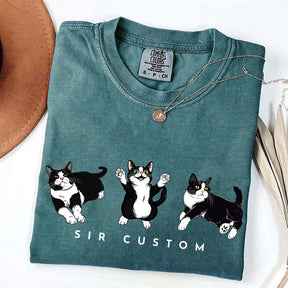 Custom Tuxedo Cat T-Shirt