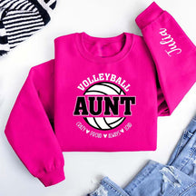 Custom Volleyball Aunt Sweatshirt