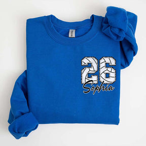 Custom Volleyball Number Sweatshirt