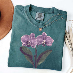 Vintage Orchid Flower Lover T-Shirt