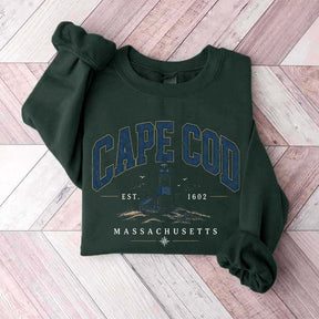 Retro Cape Cod Massachusetts Travel Destination Vacation Sweatshirt