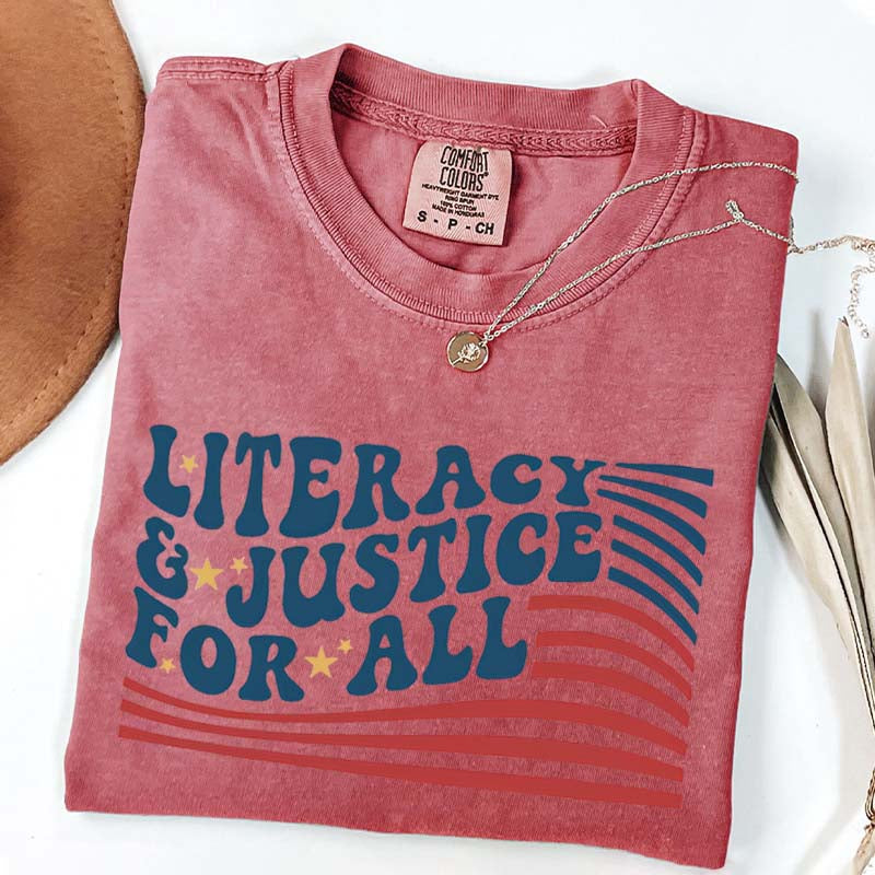 Literacy And Justice For All T-Shirt