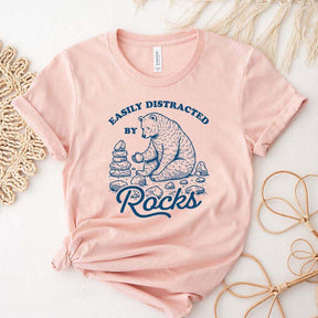 Easily Distracted By Rocks Geologist T-Shirt