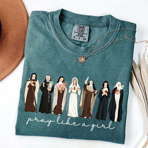 Custom Comfort Colors Catholic Saint T-Shirt