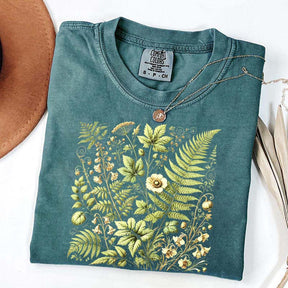 Botanical Fern & Wildflowe T-Shirt