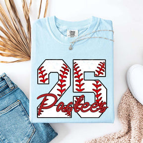 Custom Baseball Name and Number Aunt T-Shirt