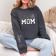 Personalized Volleyball Mom Kid Name Sweatshirt