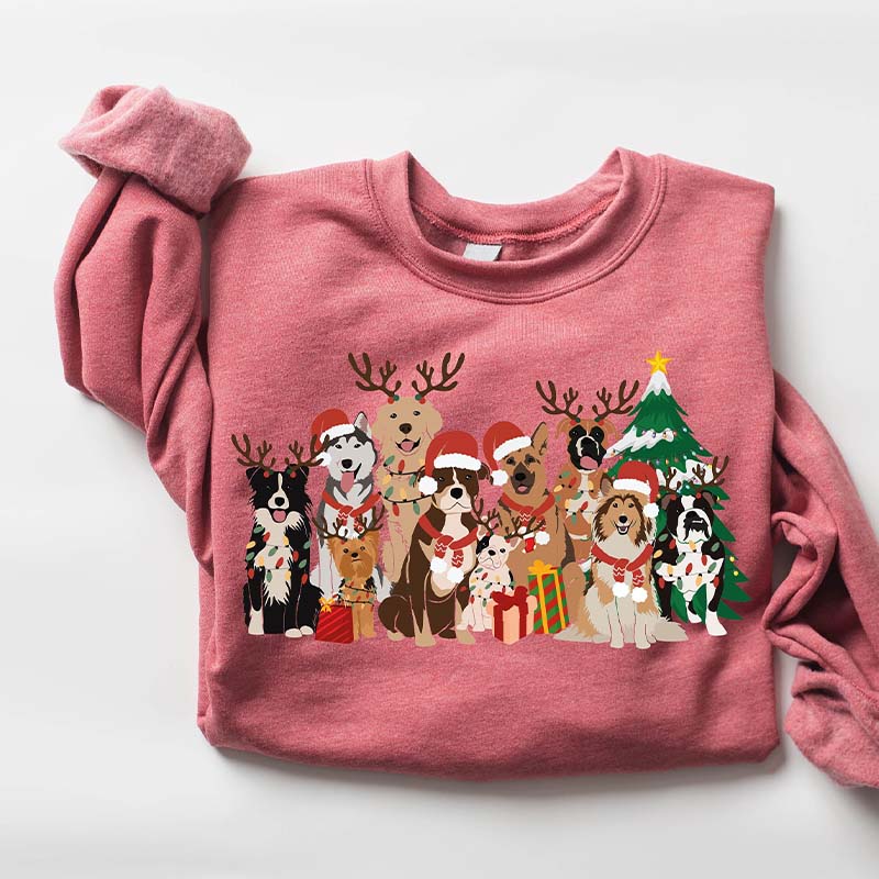 Cute Christmas Dogs Sweatshirt