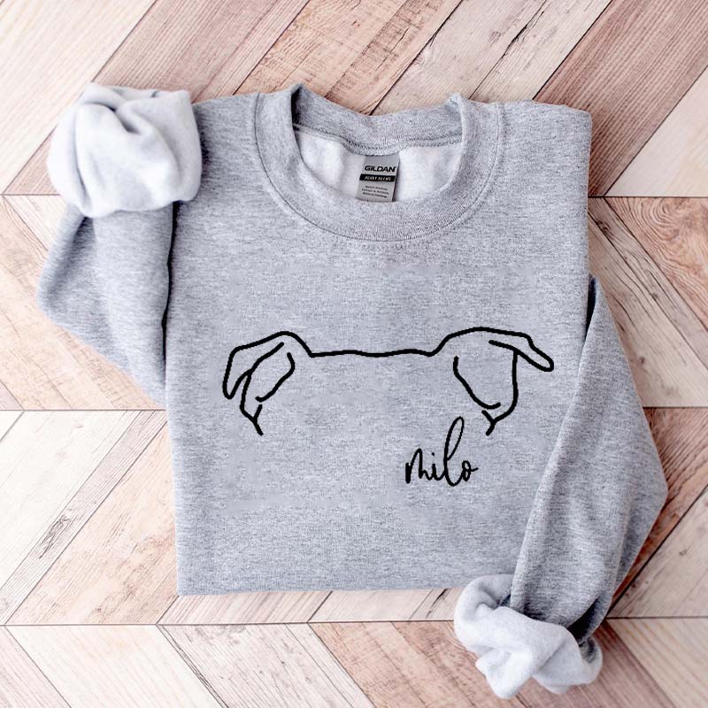 Custom Pitbull Mom Ears Sweatshirt